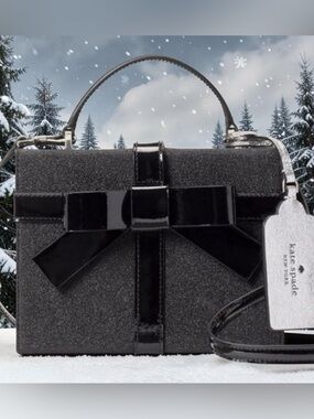 Kate Spade NWT wrapping party gift box crossbody bag NOVELTY